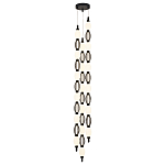 Подвесной светильник светодиодный с белыми сферическими плафонами и декоративными элементами в виде черной сетки HANDLE GRAPE варинант исполнения - 4 | Loft Concept в Краснодаре