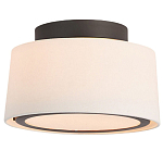 Потолочный светильник с круглым хлопковым абажуром Frosted Diffuser варинант исполнения - 1 | Loft Concept в Краснодаре