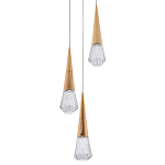 Подвесной светильник капли Acrylic Droplet Trio Gold Hanging Lamp варинант исполнения - 1 | Loft Concept в Краснодаре