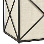 Пуф бежевый с черной металлической рамой Beige Pouf варинант исполнения - 2 | Loft Concept в Краснодаре