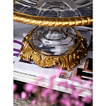 Чаша из прозрачного стекла с бронзовым ободком и фигурками бабочек Eden Garden варинант исполнения - 5 | Loft Concept в Краснодаре