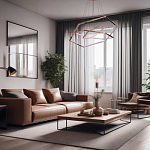 Люстра с 3-мя подвесами в виде шестиугольников Hexagon Horizontal варинант исполнения - 8 | Loft Concept в Краснодаре