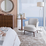 Приставной стол в шпоне ореха Elega варинант исполнения - 6 | Loft Concept в Краснодаре