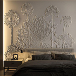 Барельеф DANDELIONS варинант исполнения - 1 | Loft Concept в Краснодаре