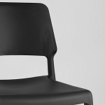 Пластиковый стул на ножках из массива бука Ferret Black 4 шт варинант исполнения - 8 | Loft Concept в Краснодаре