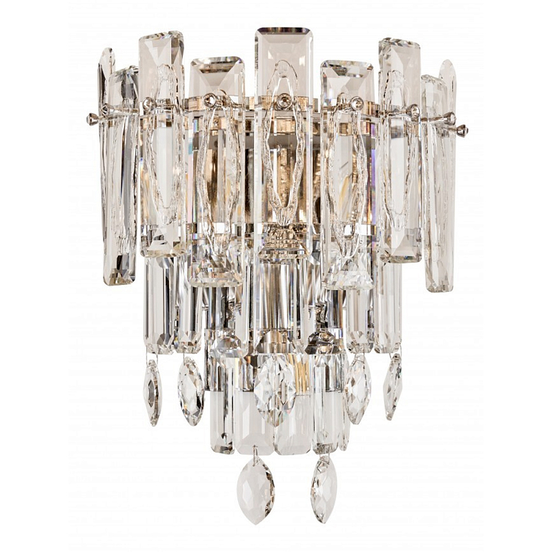 Бра с хрустальными подвесками Gorgeous Crystal Light Золотой Прозрачный Хром Бра с хрустальными подвесками Gorgeous Crystal Light Золотой Прозрачный Хром в Краснодаре | Loft Concept