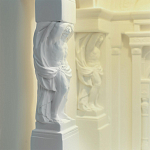 Встраиваемый в стену гипсовый светильник под покраску с колоннами и арками в античном стиле Antiquity Athena варинант исполнения - 13 | Loft Concept в Краснодаре