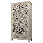 Шкаф с орнаментом ручная резьба из дерева Indian Antique Furniture  варинант исполнения - 4 | Loft Concept в Краснодаре