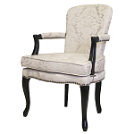 Кресло c растительным орнаментом Aubrey Classical Armchair beige jacquard варинант исполнения - 3 | Loft Concept в Краснодаре