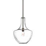 Подвесной светильник прозрачный стеклянный органической формы Kichler варинант исполнения - 1 | Loft Concept в Краснодаре