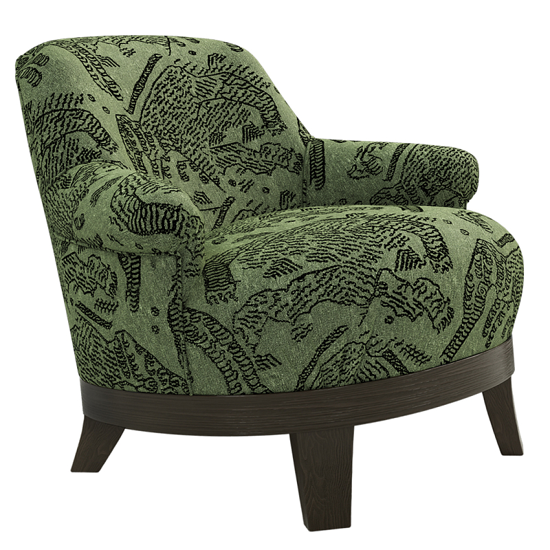 Кресло Turin Green Зеленый Коричневый в Краснодаре | Loft Concept 