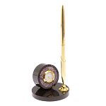 Часы настольные с ручкой из натурального камня Stone Clock варинант исполнения - 5 | Loft Concept в Краснодаре