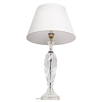 Настольная лампа хрустальная с белым абажуром Diamond Facets варинант исполнения - 2 | Loft Concept в Краснодаре