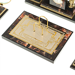 Настольный письменный набор из яшмы и долерита с декором в виде коня Manager Organizer варинант исполнения - 5 | Loft Concept в Краснодаре