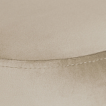 Банкетка круглая бежевый велюр на 4-х металлических ножках черного цвета SANJAY варинант исполнения - 4 | Loft Concept в Краснодаре