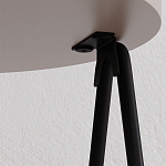 Стол приставной с 2-мя круглыми бежево-серыми столешницами ESSEL LIGHT MOCHA варинант исполнения - 1 | Loft Concept в Краснодаре