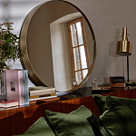 Круглое настенное зеркало Frontera Mirror варинант исполнения - 3 | Loft Concept в Краснодаре