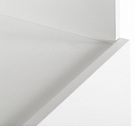 Стеллаж книжный белый с 3-мя открытыми полками и дверкой Strict Lines варинант исполнения - 3 | Loft Concept в Краснодаре