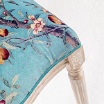 Стул из массива бука с изображением птиц и цветов Turquoise Beige Chinoiserie Garden Chair варинант исполнения - 4 | Loft Concept в Краснодаре