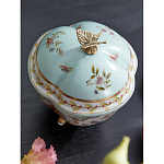 Шкатулка голубого цвета с цветочными орнаментами Blue Garden варинант исполнения - 4 | Loft Concept в Краснодаре