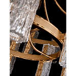 Люстра двухъярусная круглая с текстурными цилиндрическими плафонами Glimpse варинант исполнения - 8 | Loft Concept в Краснодаре