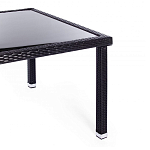 Обеденный комплект из искуственного ротанга Vintara черный варинант исполнения - 10 | Loft Concept в Краснодаре