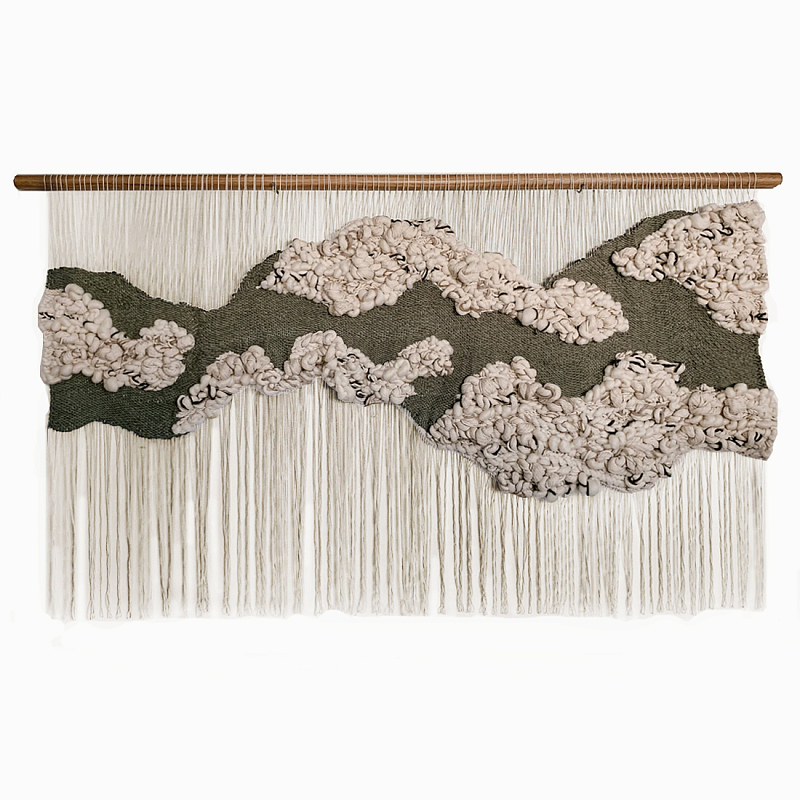Большой дизайнерский Гобелен Tapestry Misty Morning II Белый Коричневый Большой дизайнерский Гобелен Tapestry Misty Morning II Белый Коричневый в Краснодаре | Loft Concept
