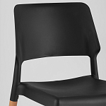 Пластиковый стул на ножках из массива бука Ferret Black 4 шт варинант исполнения - 7 | Loft Concept в Краснодаре