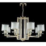 Люстра с 8-ю цилиндрическими плафонами из стекла Laurent варинант исполнения - 3 | Loft Concept в Краснодаре