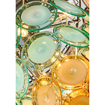 Люстра овальная с каскадом из разноцветных круглых подвесов Key Lustar варинант исполнения - 1 | Loft Concept в Краснодаре