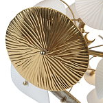 Люстра с белыми и золотистыми цветами Dahlia Flowers Lamp варинант исполнения - 6 | Loft Concept в Краснодаре