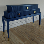 Премиальная Консоль с тремя ящиками Elsa Dreams Blue варинант исполнения - 1 | Loft Concept в Краснодаре