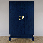 Платяной шкаф Elsa Dreams Blue с 2-мя фасадами варинант исполнения - 5 | Loft Concept в Краснодаре