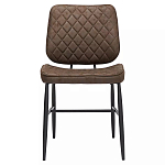 Стул с темно-коричневой обивкой из экокожи Benderson варинант исполнения - 1 | Loft Concept в Краснодаре