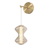 Бра светодиодное с стеклянным волнообразным плафоном Amphora of Light варинант исполнения - 3 | Loft Concept в Краснодаре