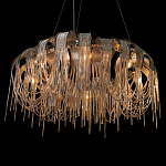 Люстра круглая подвесная с металлическими дугами и длинными цепочками 80 см Atlantis Chain варинант исполнения - 8 | Loft Concept в Краснодаре