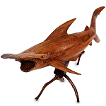 Статуэтка акула-молот деревянная Hammer варинант исполнения - 1 | Loft Concept в Краснодаре