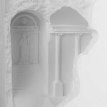 Встраиваемый в стену гипсовый светильник под покраску в античном стиле Antiquity Athena варинант исполнения - 8 | Loft Concept в Краснодаре