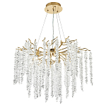 Люстра с декором в виде ветвей с хрустальными подвесками Fairytree Gold Crystal Chandelier 8 варинант исполнения - 2 | Loft Concept в Краснодаре
