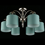 Люстра потолочная Nikoletta с бирюзовым плафоном варинант исполнения - 2 | Loft Concept в Краснодаре