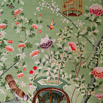 Обои ручная роспись Belvoir Pistachio варинант исполнения - 4 | Loft Concept в Краснодаре