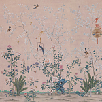 Обои ручная роспись Cecily pink варинант исполнения - 1 | Loft Concept в Краснодаре