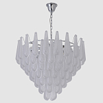 Люстра с подвесками из рифленного стекла в форме капель Textured Glass Chandelier варинант исполнения - 12 | Loft Concept в Краснодаре