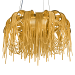 Люстра подвесная круглая с изогнутыми металлическими дугами и ниспадающими цепочками 65 см Atlantis Chain варинант исполнения - 7 | Loft Concept в Краснодаре