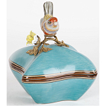 Фарфоровая шкатулка с птицей Eden Garden Blue варинант исполнения - 2 | Loft Concept в Краснодаре