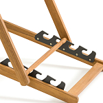 Шезлонг из акации и ткани Argentina варинант исполнения - 9 | Loft Concept в Краснодаре