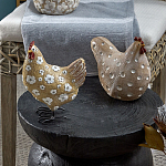 Статуэтка курица с текстурной поверхностью бежевого цвета Rustic Chicken варинант исполнения - 4 | Loft Concept в Краснодаре