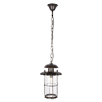 Уличный подвесной светильник с цилиндрическим плафоном на цепи Elysian Lanterns варинант исполнения - 1 | Loft Concept в Краснодаре