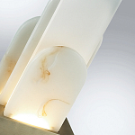 Настольная лампа с белыми вертикальными элементами Alabaster Totem   варинант исполнения - 7 | Loft Concept в Краснодаре