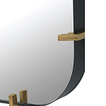 Зеркало настенное в черной металлической раме Mirror Cardinal варинант исполнения - 2 | Loft Concept в Краснодаре